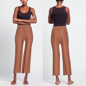 NWT New LUCKYLU Milano $211 Boho Brown Knit Pants Size S